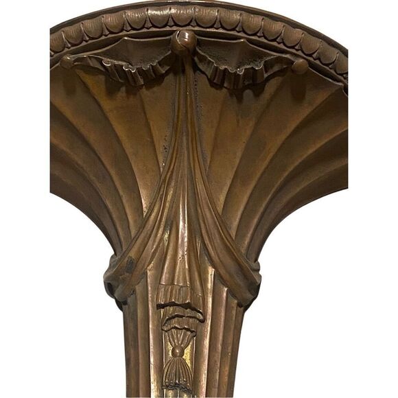 Antique Neoclassical Style Wall Bracket Sconce Shelf Copper - Picture 2 of 6